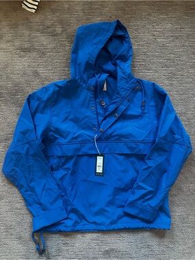 Alpine Design Blue Hooded Windbreaker Pullover
